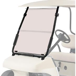 FAHKNS Golf Cart Windshield, Yamaha Windshield, Yamaha G14 G16 G19 Foldable Golf Windshield Replacement, UV Protection Impact Resistant Yamaha Tinted Acrylic Front Windshield For Golf Cart
