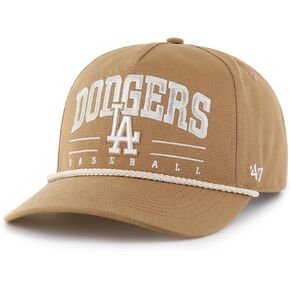 47 Hitch MLB Los Angeles Dodgers Roscoe Rope Snapback Hat - Brown, Brown, One Size