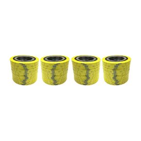 Sterling Seal 9000IR1304GR300X96 304 Stainless Steel Spiral Wound Gasket with Inner Ring and Flexible Graphite Filler for 1" Pipe, Pressure Class 300#, Yellow with Grey Stripe (Pack of 96)