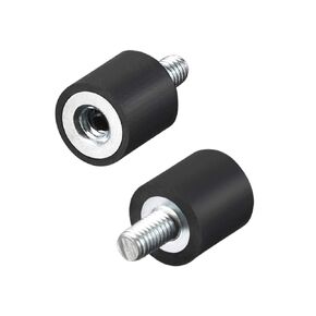 uxcell M3 Thread Male Female Rubber Mounts,Vibration Isolators,Shock Absorber 8mm x 8mm 2pcs