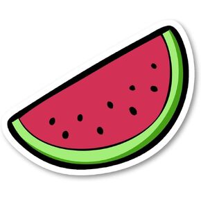 Watermelon - Funny Stickers Window Truck Car Vinyl Bumper Sticker Decal 5''