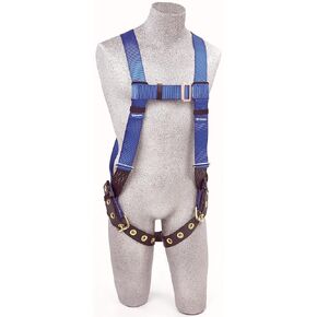 3M Protecta First AB17550, 5-Point Adjustment Harness, With Back D-Ring, Universal, 310-Pound, Blue/Black