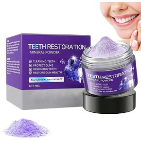Teeth Restoration Mineral Powder, Mineral Tooth Powder, Dental Restoration Mineral Powder, Effective in Strengthening Teeth and Gums, Protect Gums and Freshen Breath