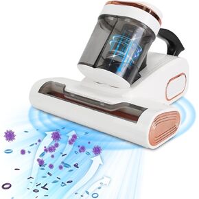 Mattress Vacuum Cleaner，16000PA Handheld Bed Vacuum Cleaner UV Steam Vacuum Cleaner with Heating Function, Double-Cup Design，Ideal for Bed Sofa Rug and Furniture