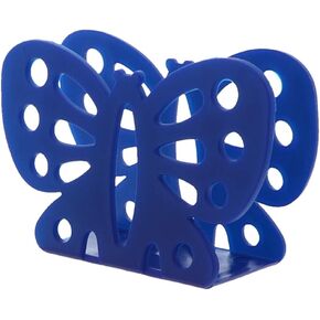 Plastic Napkin Holder Butterfly Shape (Blue)
