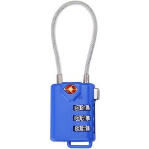TSA Luggage Lock Password Lock 3-Digit Security Padlock Steel Wire Rope Combination Padlock for Travel Luggage Customs