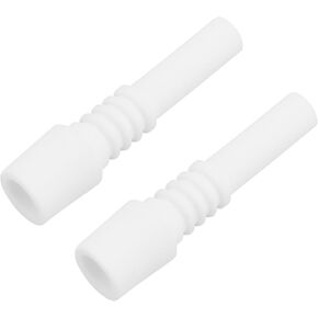 2pcs 10mm Sand Blaster Ceramic Nozzles Eplacement Sandblasting Tips Nozzles for Replace Air Sand Blast Accessories White(10mm x 40mm)