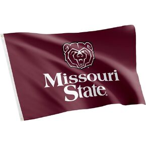 Desert Cactus Missouri State University MSU Flag - 3 x 5 Feet Bears Banner, Indoor/Outdoor Durable Fabric, 100% Polyester Design (Style 1)