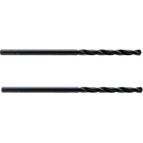 MAXTOOL 13/64"x6" 2pcs Identical Aircraft Extension Drills HSS M2 Extra Long Deep Twist Drill Bits Straight Shank Fully Ground Black; ACF02B06R13P2