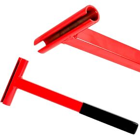 TOWODE Hinge Adjustment Tool Long Handle Hinge Bender Wrench for .134 Gauge Commercial Door Hinge Gap Adjusting Wrench Heavy Duty Painted Steel Hinge Wrench with Rubber Grip
