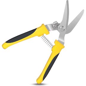 Tin Snips for Cutting Metal Sheet, Upgrade Heavy Duty Aviation Tin Snips with Sharp Stainless Steel Blade, Professional 8IN Straight Cut Metal Snips for Sheet Metal, Aluminum, Cardboard, Cable