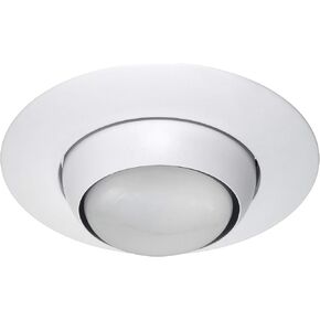 NICOR Lighting 6 inch White Recessed Eyeball Trim Designed for 6 inch Housings (17506WH)