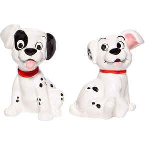 Enesco Disney Ceramics 101 Dalmatians Lucky and Patch Salt and Pepper Spice Shaker Set, 3 Inch, Multicolor