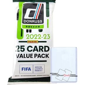 2022/23 Donruss Soccer 25-Card Jumbo Pack + Supplies Kit! STREETCARDS!
