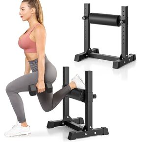 BODYRHYTHM Bulgarian Split Squat Stand, Single Leg Squat Roller Stand with 7 Adjustable Roller Heights for Squats, Leg Lunges, Bodyweight Training.