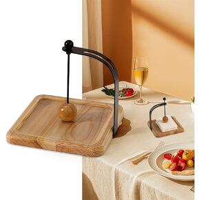Pine Napkin Holder,Wood Square Tabletop Napkin Dispenser,Metal Napkin Holder for Cocktail,Kitchen, Office,Restaurant,Hotel,Party,Outdoor