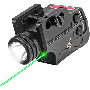 Pistol and Rifle Flashlight Laser Sight,Green Laser Light Combo,Magnetic Charging Flashlight Laser Combo,Picatinny Gun Light Lasers Used for Outdoor Hunting and Aiming Targets