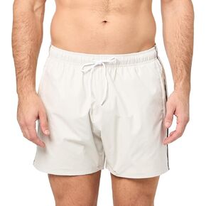 BOSS Men's Iconic Stripe Swim Trunks