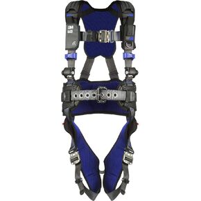 3M 1403071 DBI-SALA ExoFit X300 Comfort Construction Safety Harness Fall Protection, OSHA, ANSI, Lightweight Aluminium Back D-Ring, Auto-Locking Quick Connect Chest and Leg Buckles, Medium