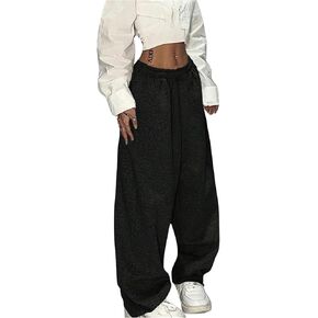 SweatyRocks Women's High Waisted Drawstring Waist Sweatpants Casual Loose Yoga Pants with Pockets