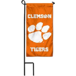 College Flags & Banners Co. Clemson Tigers Mini Garden and Flower Pot Flag Topper