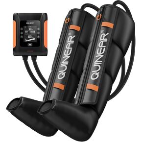 QUINEAR Professional Leg Recovery System, Cordless Air Compression Boots with Sequential Compression, Leg and Foot Massager, Fast Recovery Therapy for Athletes, FSA HSA Eligible (Medium)