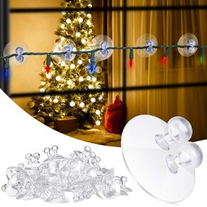 Tioncy 50 Pcs Suction Cups Mini Clear Suction Cups with Hooks for Toothbrush Holder Suction Clips for Shower Holder