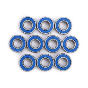 Ball Bearing, 10pcs MR115-2RS Double Shielded Bearing, 5x11x4mm Bearing Steel Miniature Ball Bearings Low Friction Deep Groove Ball Bearings