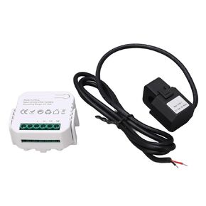Smart Electricity Meter with Clamp Power Consumption Monitor (White)