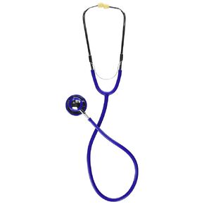 MABIS Stethoscope, Lightweight, Adult, Dual Head for Intake and General Examination with Large Diaphragm for High Frequencies or the Bell for Low Frequencies, 22 Inch Y Tubing, Blue