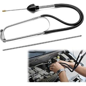​​Pleoos Engine Stethoscope Set, Mechanic's Stethoscope Automotive Engine Diagnostic Sensitive Hearing Tool Hearing Tool for Cars, Motorcycles and Trucks
