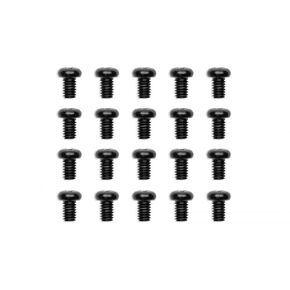 EKWB EK-Loop Phillips Head Screw Set, M4x6mm, Black, 20 Pack