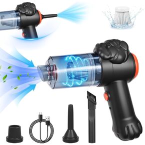 Small Handheld Vacuum Portable Wireless Handheld Car Vacuum Cleaner Rechargeable Handheld Vacuum Cordless Lightweight Wireless Handheld Vacuum for Pet Hair, Car, Home