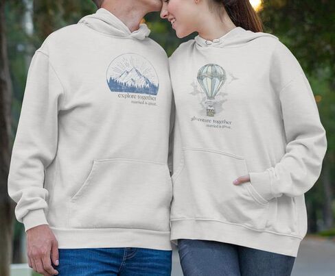 استكشف Hoodie معًا - هدية فريدة وذات مغزى للزوجين المفضلين in Saudi Arabia