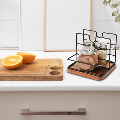 حامل منديل Wllhyf للطاولة ، ورقي معدني منديل الموزع متعدد الوظائف ، حامل الفلفل ، حامل منديل ، ورقة منديل ، مائدة طعام المطبخ in Kuwait