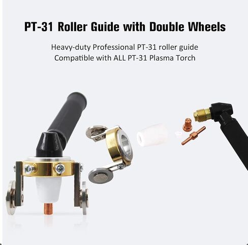 PT-31 دليل الأسطوانة عجلات الفضاء قطع البلازما قطع ل PT-31 Torch Plasma Cutter Cut40 Cut50d LGK40 LG40 PT-31 Roller Guide PK-1 in Saudi Arabia