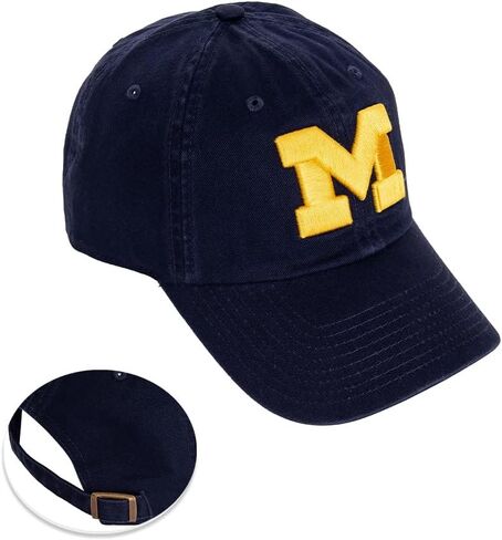 Desert Cactus University of Michigan Baseball Hat UM Wolverines Brimmed Embroidered Cap Adjustable Cloth Strap Adult Type A in Saudi Arabia
