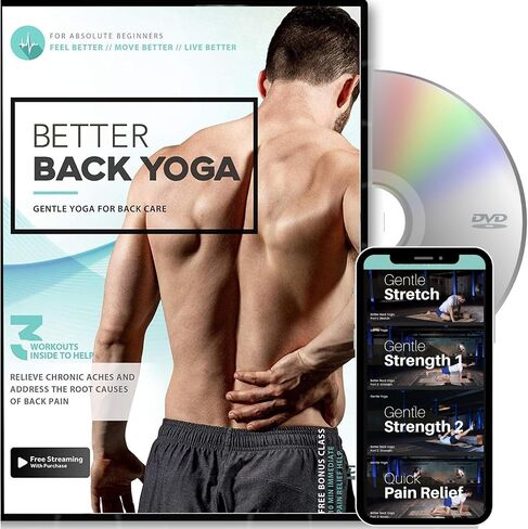Better Back Yoga - Gentle Yoga To Prevent and Alleviate Chronic Back Pain | 2 Part System To Help You Feel Better, Move Better, and Live Better | Bonus 10 Min Routine For Quick Back Pain Relief in Saudi Arabia
