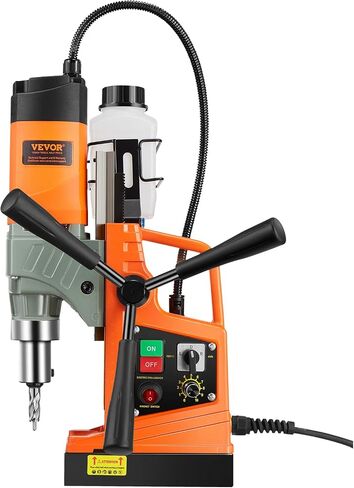 VEVOR Magnetic Drill, 1450W Motor 2 in Boring Diameter, 2878 lbf Portable Electric Mag Drill Press, with 6 Coring Bits, Variable Speed, Drilling Machine for Metal Surface, Home Improvement Industry in Saudi Arabia