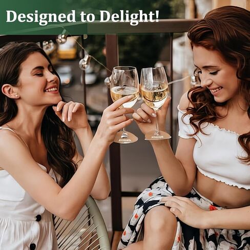 FINGERINSPIRE 150 Pcs Drink Name Tags for Wine Glasses Paper Wine Glass Marker Blank Wine Glass Charm 70mm Round Brown/White Cocktail Champagne Tag Identification Marker for Party Guest in Saudi Arabia