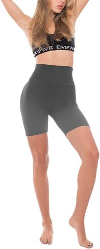 Ipletix 2 Pack Biker Shorts Women, 6" High Waisted Yoga Running Workout Spandex Shorts in Saudi Arabia