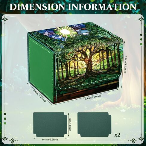 PU Leather Card Deck Storage Box for Mtg Cards Trading Card Storage Box Magic the Gathering Card Box with 2 Card Box Dividers for TCG CCG Magic Cards(Purple,Skull) in Kuwait
