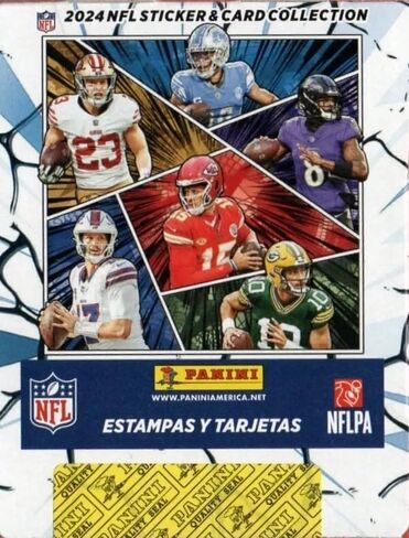 2024 مجموعة ملصقات Panini Football Box غير مفتوحة مع 50 عبوة تحتوي على 250 ملصقًا و 50 بطاقة مع الناشئين والنجوم in Saudi Arabia