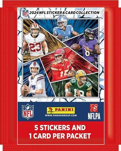2024 مجموعة ملصقات Panini Football Box غير مفتوحة مع 50 عبوة تحتوي على 250 ملصقًا و 50 بطاقة مع الناشئين والنجوم in Saudi Arabia