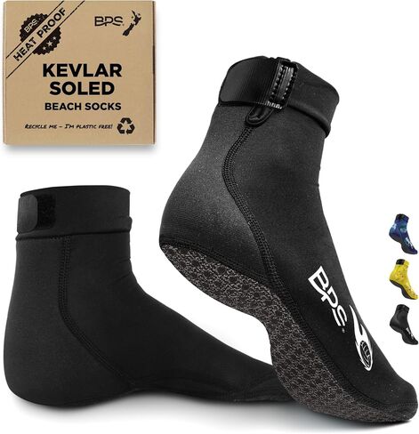 BPS New Zealand 'Feet First' Beach Volleyball Cootccer Sand Socks و Beach Booties with Ceyvlar Sweed for Men Women in Kuwait