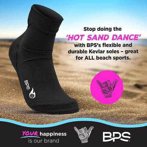 BPS New Zealand 'Feet First' Beach Volleyball Cootccer Sand Socks و Beach Booties with Ceyvlar Sweed for Men Women in Kuwait