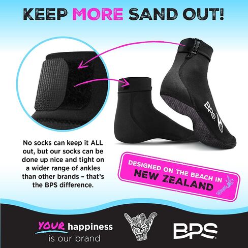 BPS New Zealand 'Feet First' Beach Volleyball Cootccer Sand Socks و Beach Booties with Ceyvlar Sweed for Men Women in Kuwait