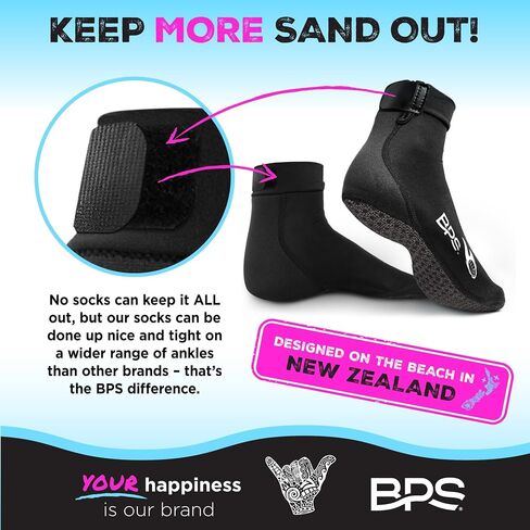 BPS New Zealand 'Feet First' Beach Volleyball Cootccer Sand Socks و Beach Booties with Ceyvlar Sweed for Men Women in Kuwait