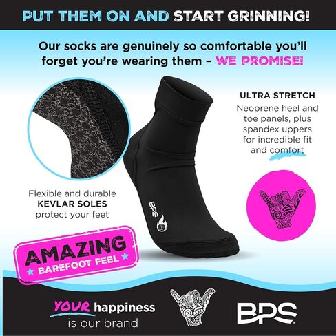 BPS New Zealand 'Feet First' Beach Volleyball Cootccer Sand Socks و Beach Booties with Ceyvlar Sweed for Men Women in Kuwait