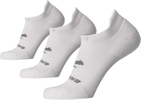 Brooks Run-In No Show Socks I Men & Women Performance Athletic Running Socks I Comfort Fit (3-Pack Set) in Saudi Arabia